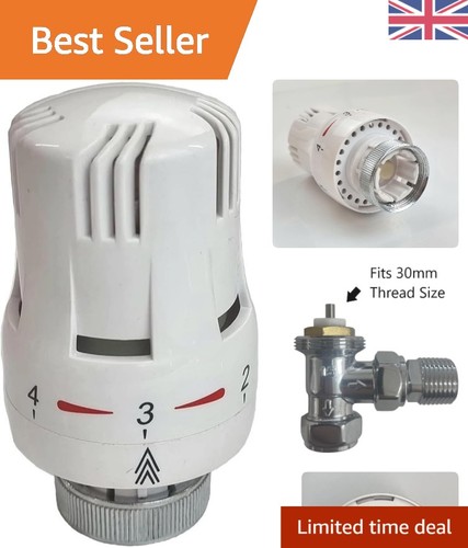 White radiator trv valve head - trv,