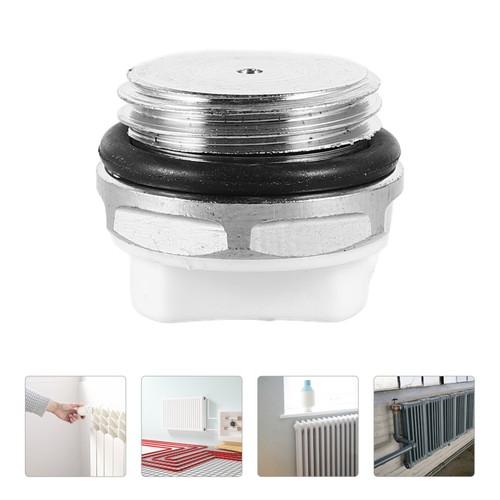 White copper radiator - white, valve
