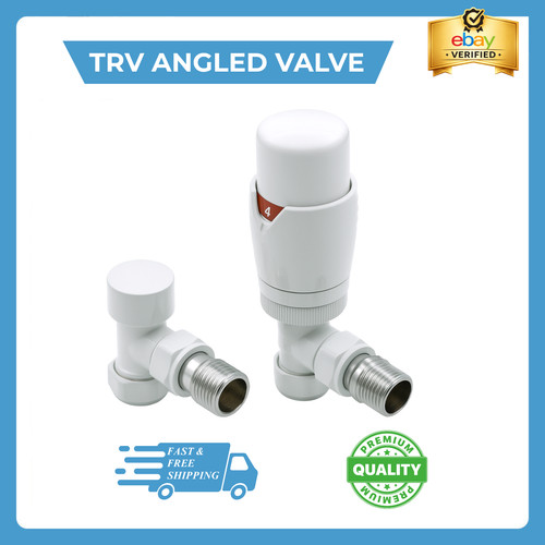 Angled trv radiator valve - trv,