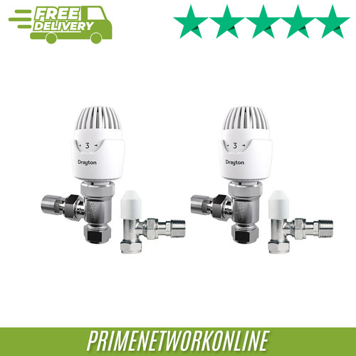 Drayton rt212 white chrome - 2x,