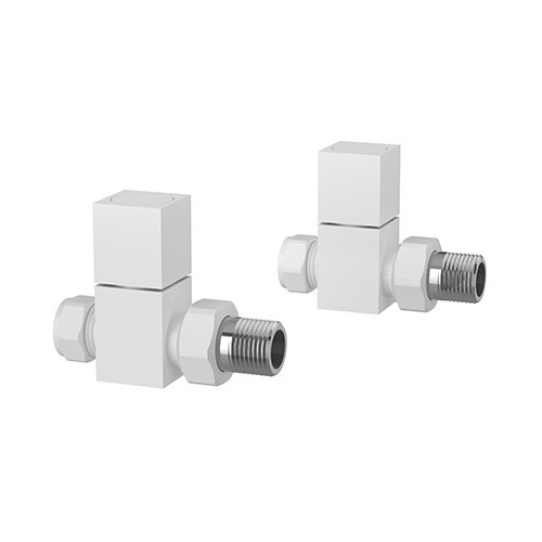 Square straight designer - straight, white