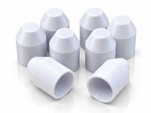 White radiator valve - radiator, caps