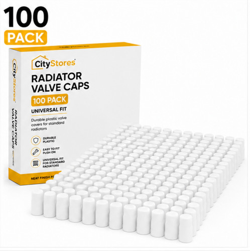 White radiator valve caps - caps, –